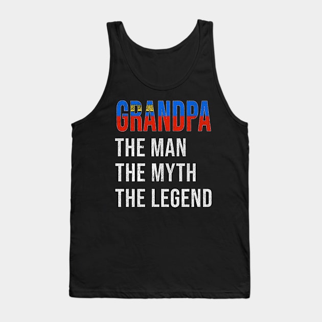 Grand Father Liechtensteiner Grandpa The Man The Myth The Legend - Gift for Liechtensteiner Dad With Roots From  Liechtenstein Tank Top by Country Flags